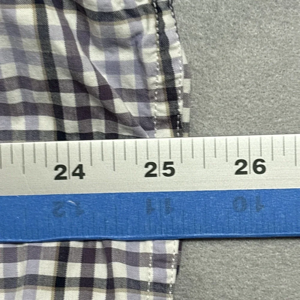 Banana Republic Non Iron Slim Fit Plaid Button Down Shirt Mens 2XL 18-18.5